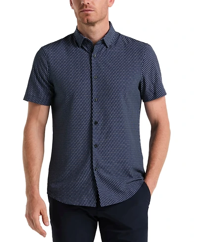 Perry Ellis Men's Slim-Fit Geometric Shirt