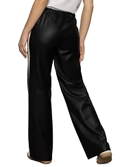 Sanctuary Women's High-Rise Coated Twill Track Pants