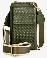 Style & Co Mini Woven Phone Crossbody, Macy's Exclusive