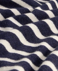 Club Room Men's Breton Regular-Fit Stripe 100% Cashmere Sweater