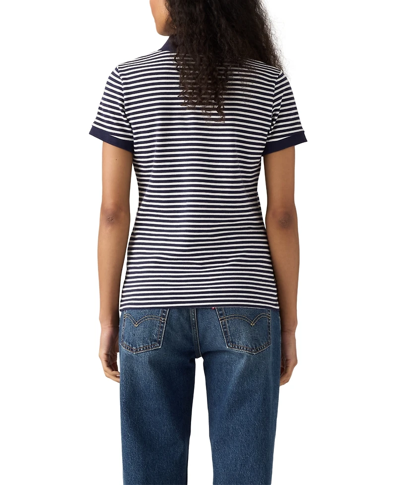 Levi's Women's Short-Sleeve Pique Knit Polo Shirt