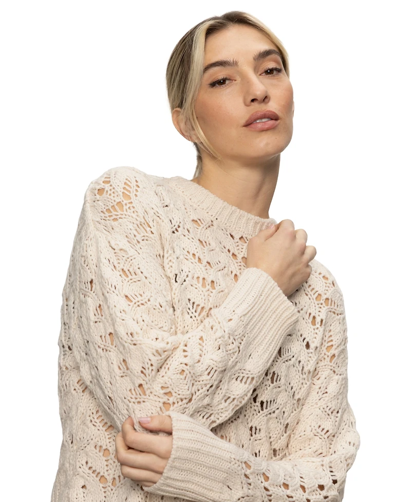 Sanctuary Women's Boheme Open-Knit Sweater