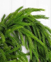 Nearly Natural 10" Artificial Touch Norfolk Island Pine Garland with Natural Look