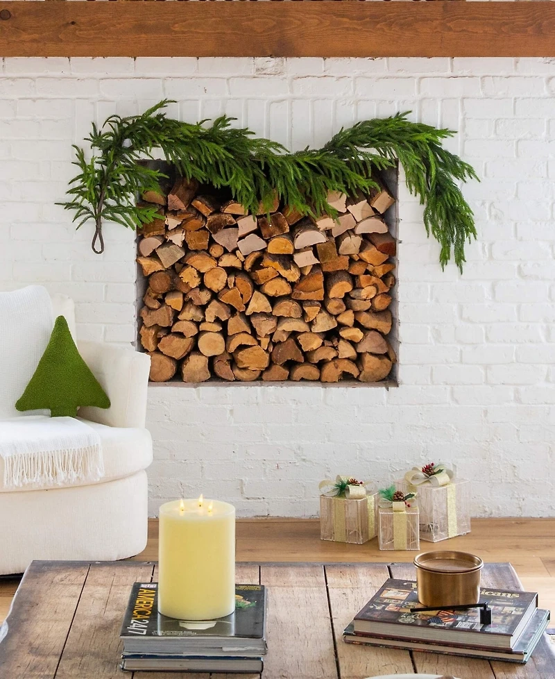 Nearly Natural 6" Artificial Touch Norfolk Island Pine Garland with Natural Look