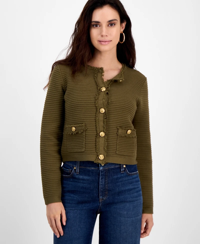 I.n.c. International Concepts Petite Textured Cardigan Sweater, Macy's Exclusive