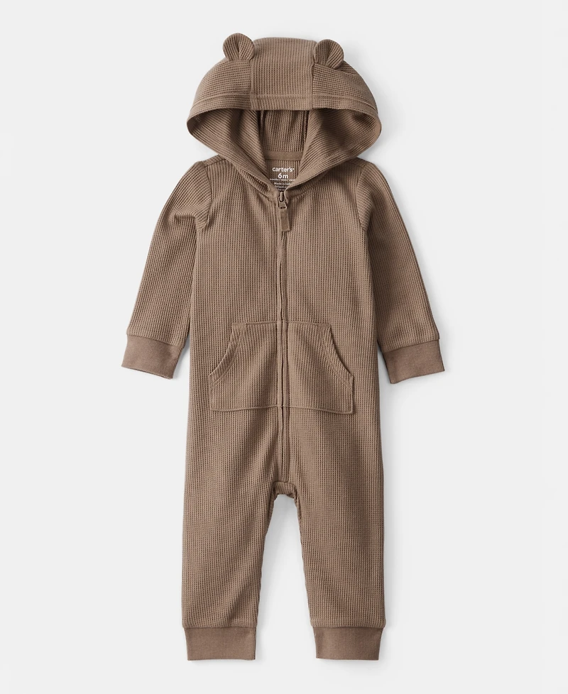 Carter's Baby Boys Bear Long-Sleeve Thermal Jumpsuit