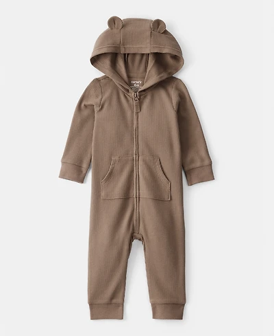 Carter's Baby Boys Bear Long-Sleeve Thermal Jumpsuit