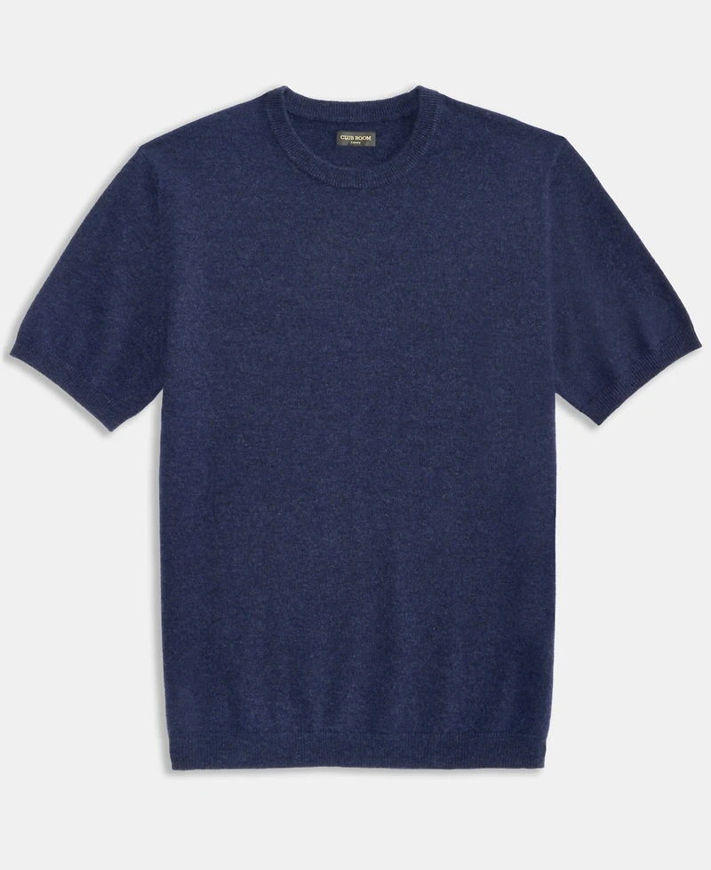 Club Room Men's Regular-Fit Textured 100% Cashmere Sweater T-Shirt, Macy's Exclusive