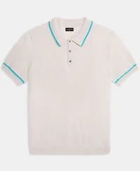 Club Room Men's Regular-Fit Tipped 100% Cashmere Sweater Polo Shirt, Macy's Exclusive