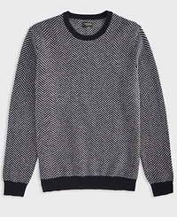 Club Room Men's Regular-Fit Herringbone 100% Cashmere Sweater, Macy's Exclusive