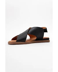 Broods Elastic Leather Slip On Sandals (Women)