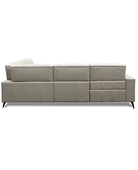 Neiwert 4-Pc. Leather Sofa Sectional with 2 Power Recliners