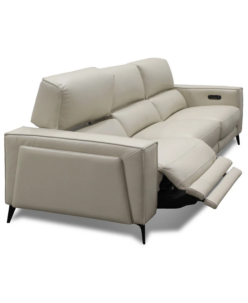 Neiwert 3-Pc. Leather Sofa Sectional with 2 Power Recliners