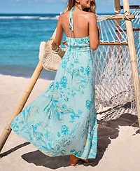 Cupshe Women's Dusk Delight Tropical Maxi Beach Dress