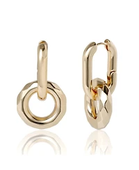 Bcbg Gold-Tone Modern Hoop Earrings