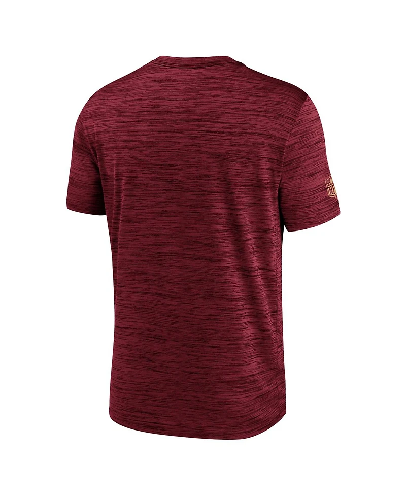 Nike Men's Scarlet San Francisco 49ers Big Tall Sideline Velocity Performance T-Shirt