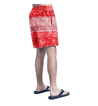 G-iii Sports by Carl Banks Men's Red/Gray Kansas City Chiefs Horizon Volley Swim Shorts