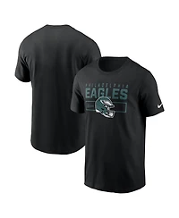 Nike Men's Black Philadelphia Eagles Primetime Helmet Essential T-Shirt