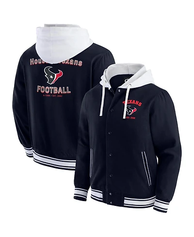 Darius Rucker Collection by Fanatics Men's Navy Houston Texans Full-Snap Hoodie Jacket