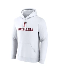 Fanatics Men's White Santa Clara Broncos Primary Logo Pullover Hoodie