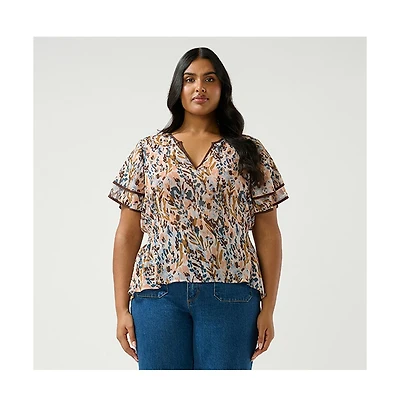 Bellarosa Floral V-Neck Top