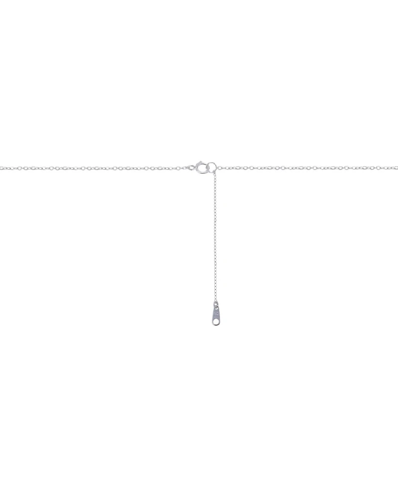 Unwritten Cubic Zirconia Sisters and Angel Wing Short Pendant Charm Necklace