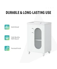 Streamdale Furniture 20" Bathroom Vanity w/ Sink & Shelf