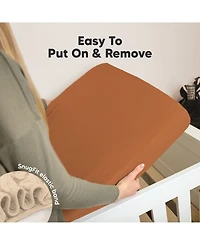 KeaBabies 2pk Soothe Fitted Crib Sheets Neutral, Baby Sheets, Fits Standard Nursery Mattress