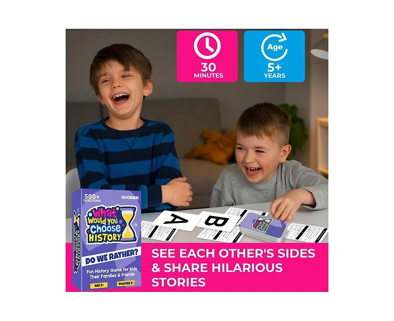 Quokka What Would You Choose - Family Card Game for Kids Ages 6-8