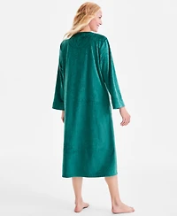 Charter Club Women's Embossed Velour Zip-Front Robe, Macy's Exclusive