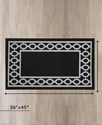 Jean Pierre Christine Trellis Border Tufted Runner Rug, 26" x 45"