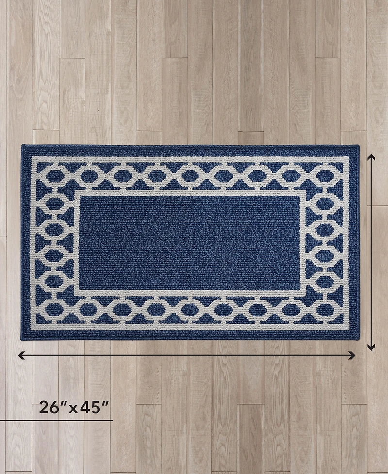 Jean Pierre Christine Trellis Border Tufted Runner Rug