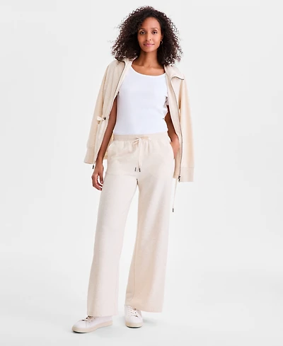 Style & Co Women's Luxfleece Knit Drawstring-Waist Pants, Macy's Exclusive