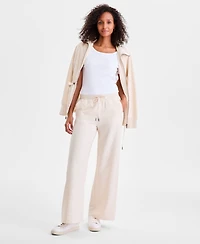 Style & Co Women's Luxfleece Knit Drawstring-Waist Pants, Macy's Exclusive