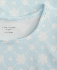 Charter Club Women's Jersey Printed Long Sleeve Sleepshirt