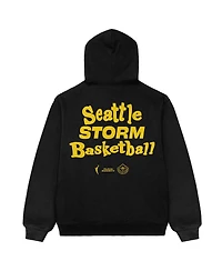 Playa Society Men's and Women's Black Seattle Storm Team Pullover Hoodie