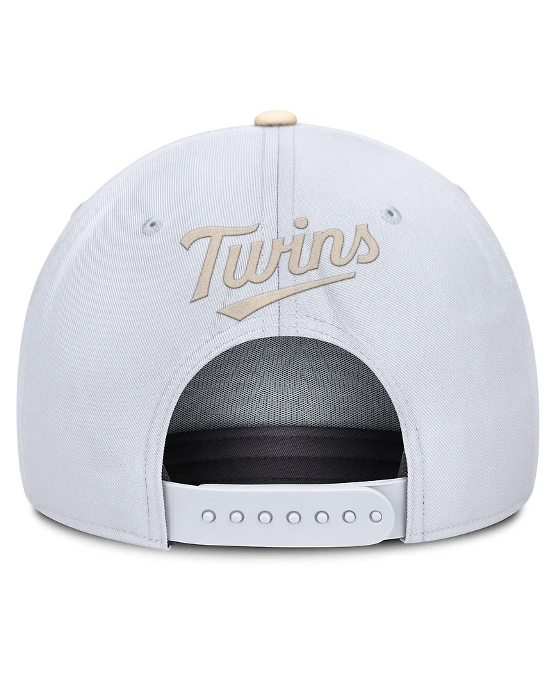 Nike Men's White/Cream Minnesota Twins Pro Performance Snapback Hat