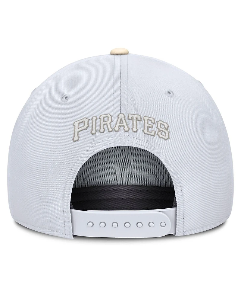 Nike Men's White/Cream Pittsburgh Pirates Pro Performance Snapback Hat