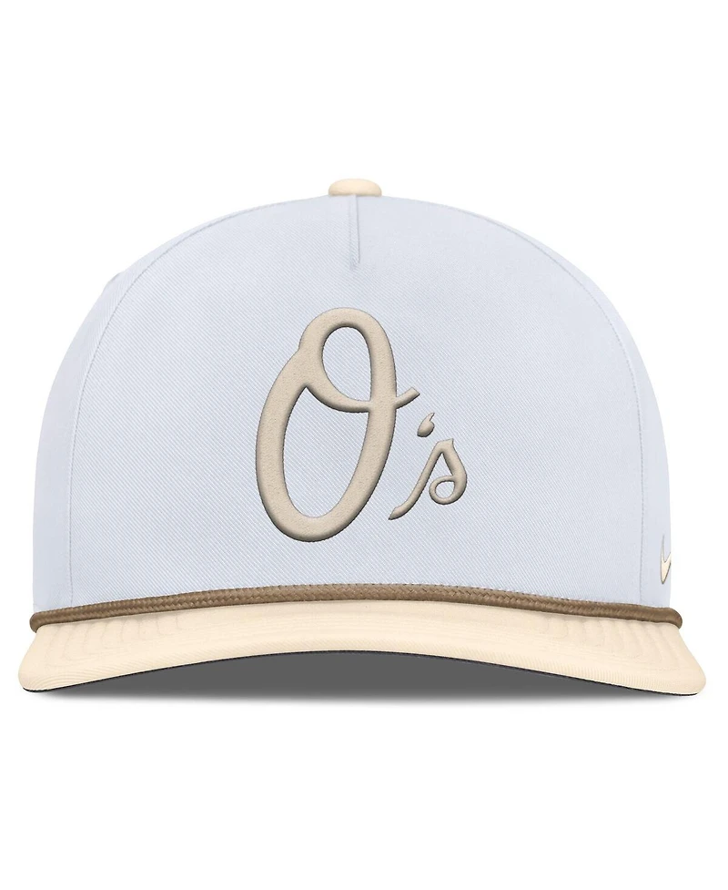 Nike Men's White/Cream Baltimore Orioles Pro Performance Snapback Hat