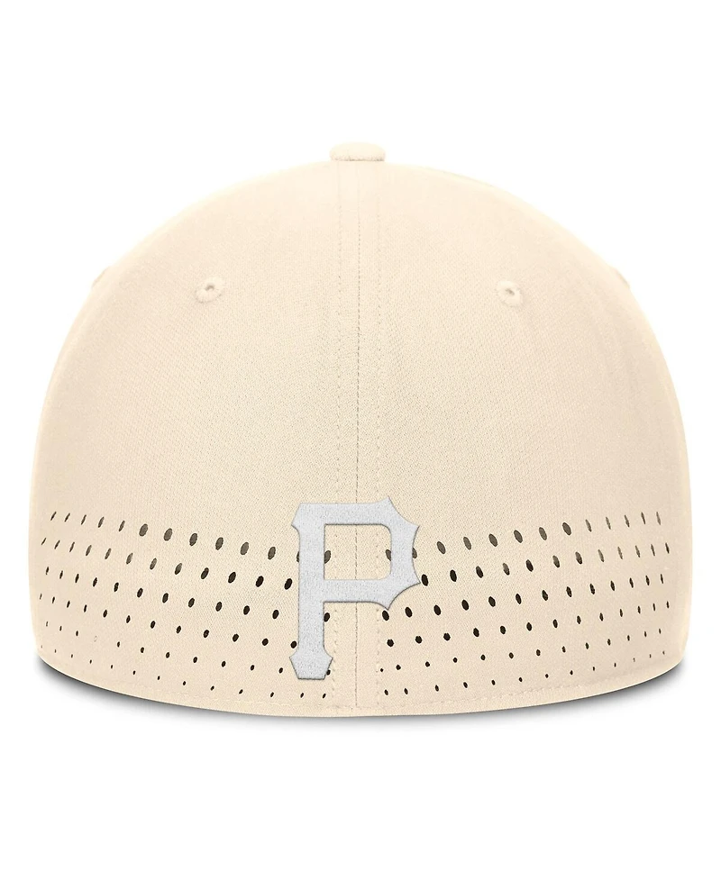Nike Men's Cream Pittsburgh Pirates Rise Performance Flex Hat