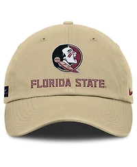 Nike Men's Gold Florida State Seminoles 2025 Sideline Club Adjustable Hat