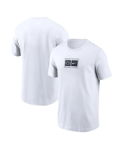 Nike Men's White Penn State Nittany Lions Campus Logo Swoosh T-Shirt