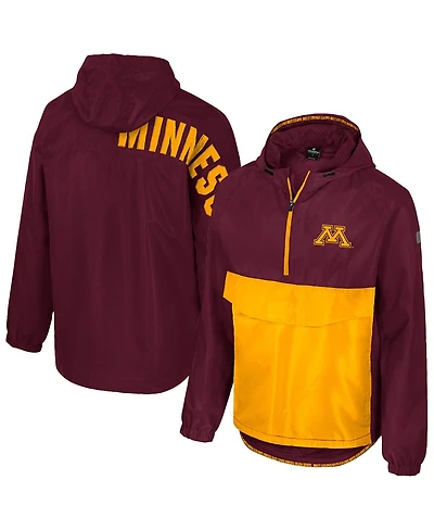 Colosseum Men's Maroon Minnesota Golden Gophers Reloaded Anorak Half-Zip Jacket