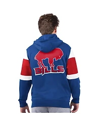 Starter Men's Royal Buffalo Bills Extreme Vintage Logo Full-Zip Hoodie