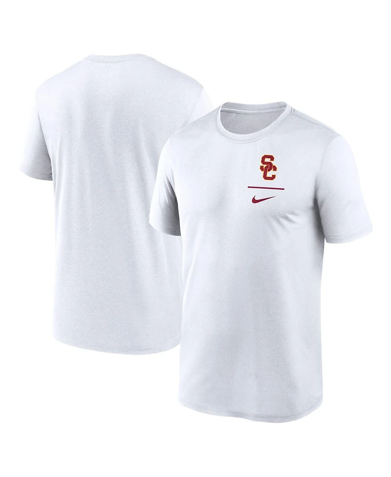 Nike Men's White Usc Trojans Primary Logo Legend Performance T-Shirt