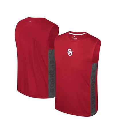 Colosseum Big Boys and Girls Crimson Oklahoma Sooners Smak Talk Sleeveless T-Shirt