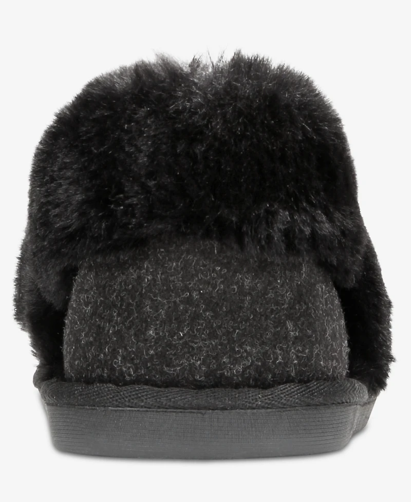 Charter Club Women's Faux-Fur-Lined Slippers, Macy's Exclusive