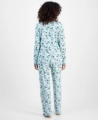 Charter Club Women's 2-Pc. Printed Long-Sleeve Packaged Pajamas Set, Created for Macy's