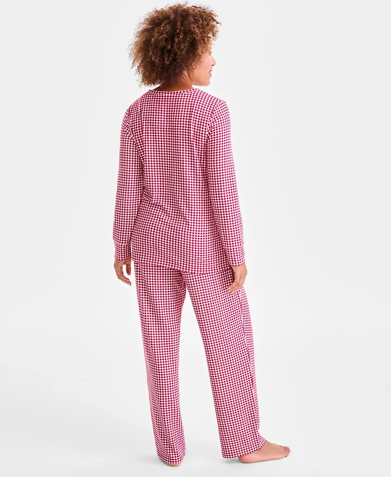 Charter Club Women's 2-Pc. Printed Long-Sleeve Packaged Pajamas Set, Created for Macy's
