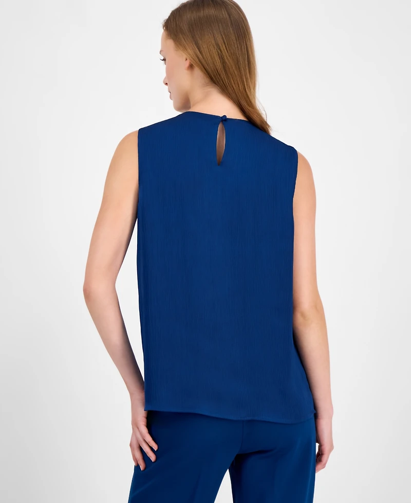 Anne Klein Women's Twist-Neck Sleeveless Top